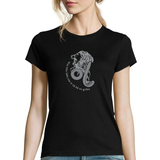 sieviešu krekls ar horoskopu lauva
