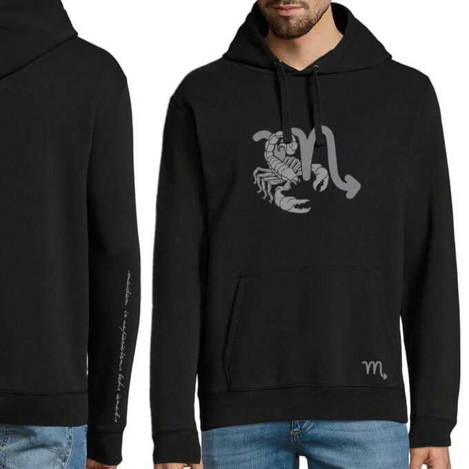 vīriešu džemperis ar horoskopa zīmi skorpions